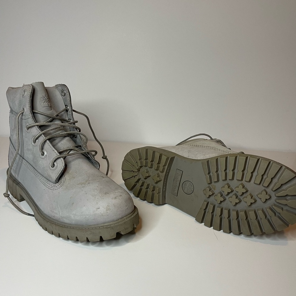 Grey Timberland Boots